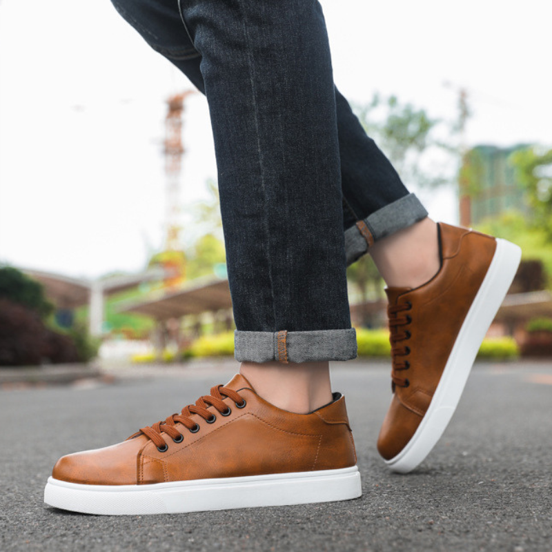 Enzo Leather Trainers