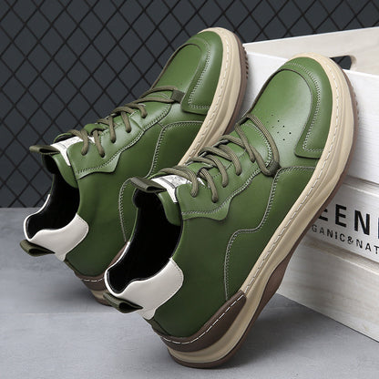 Noble Italiana Leather Hi-Top Trainers