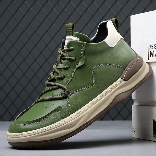 Noble Italiana Leather Hi-Top Trainers