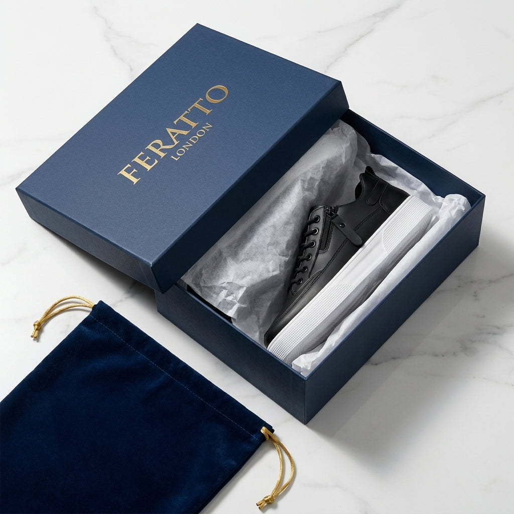 Hugo Italian Leather Trainers