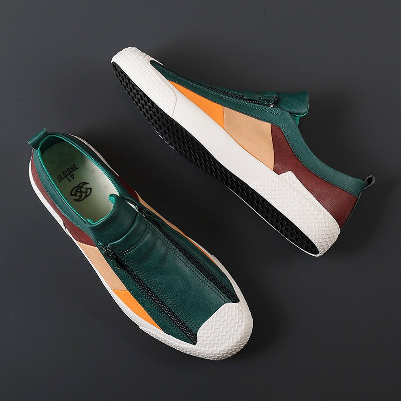 Claude Monet Italian Leather Trainers