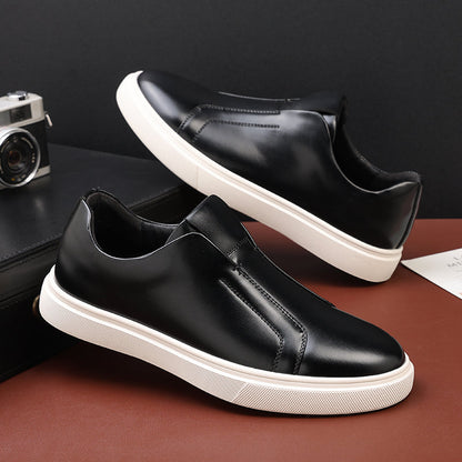 Slip On Leather Trainers