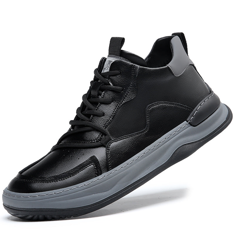 Noble Italiana Leather Hi-Top Trainers